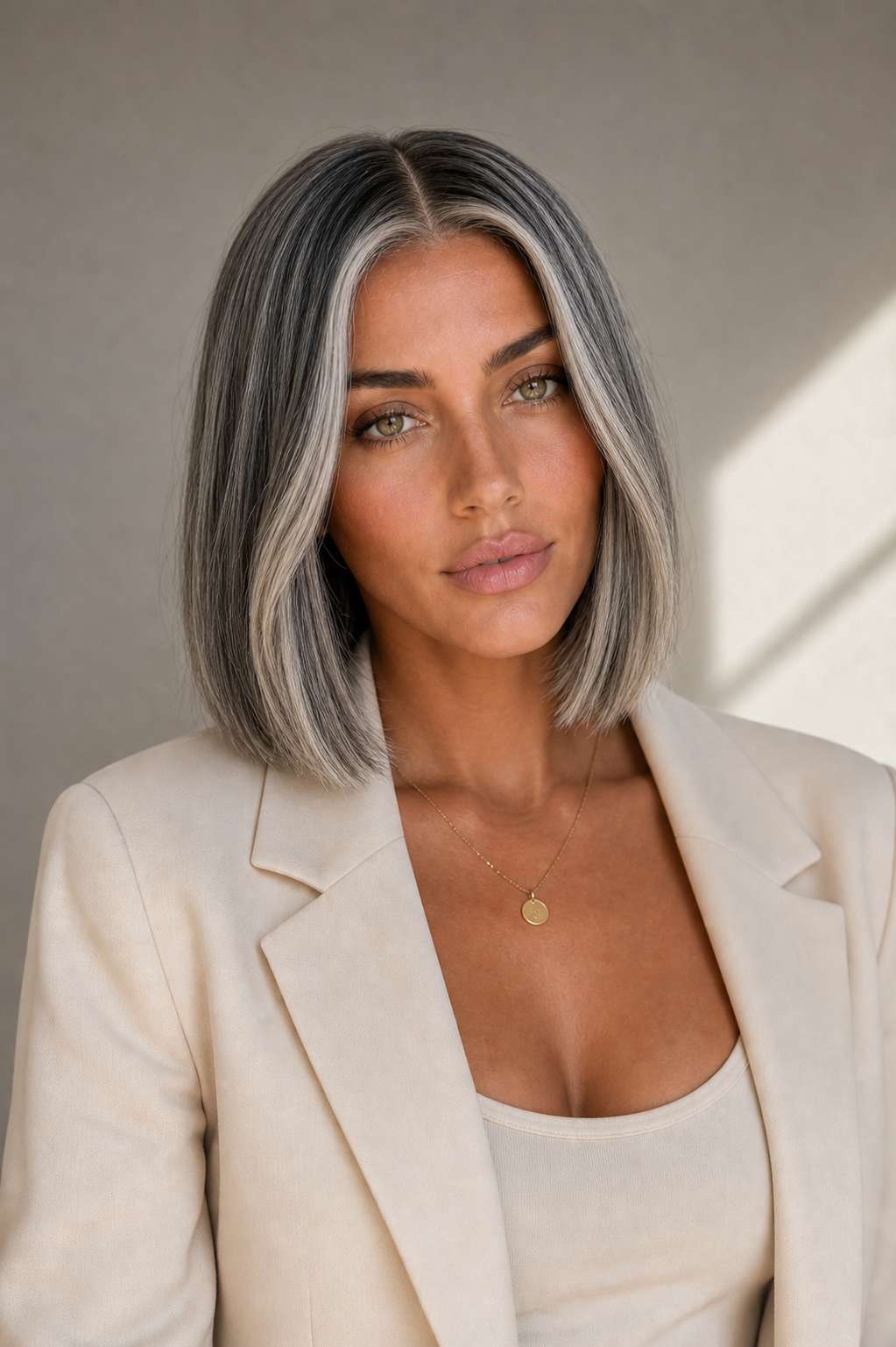 ROE 10 INCH BOB - Salt &amp; Pepper - Human Hair Wig
