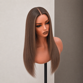 TEDDY brown human hair lace front wig | Milk & Honey Wigs