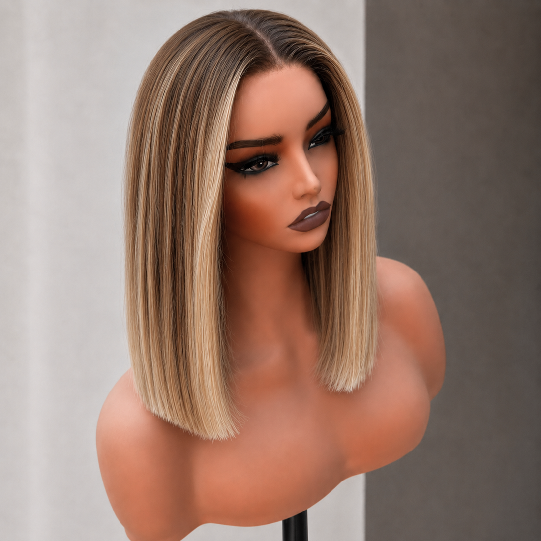 ARIA 14 INCH - Caramel Blonde - Human Hair Wig