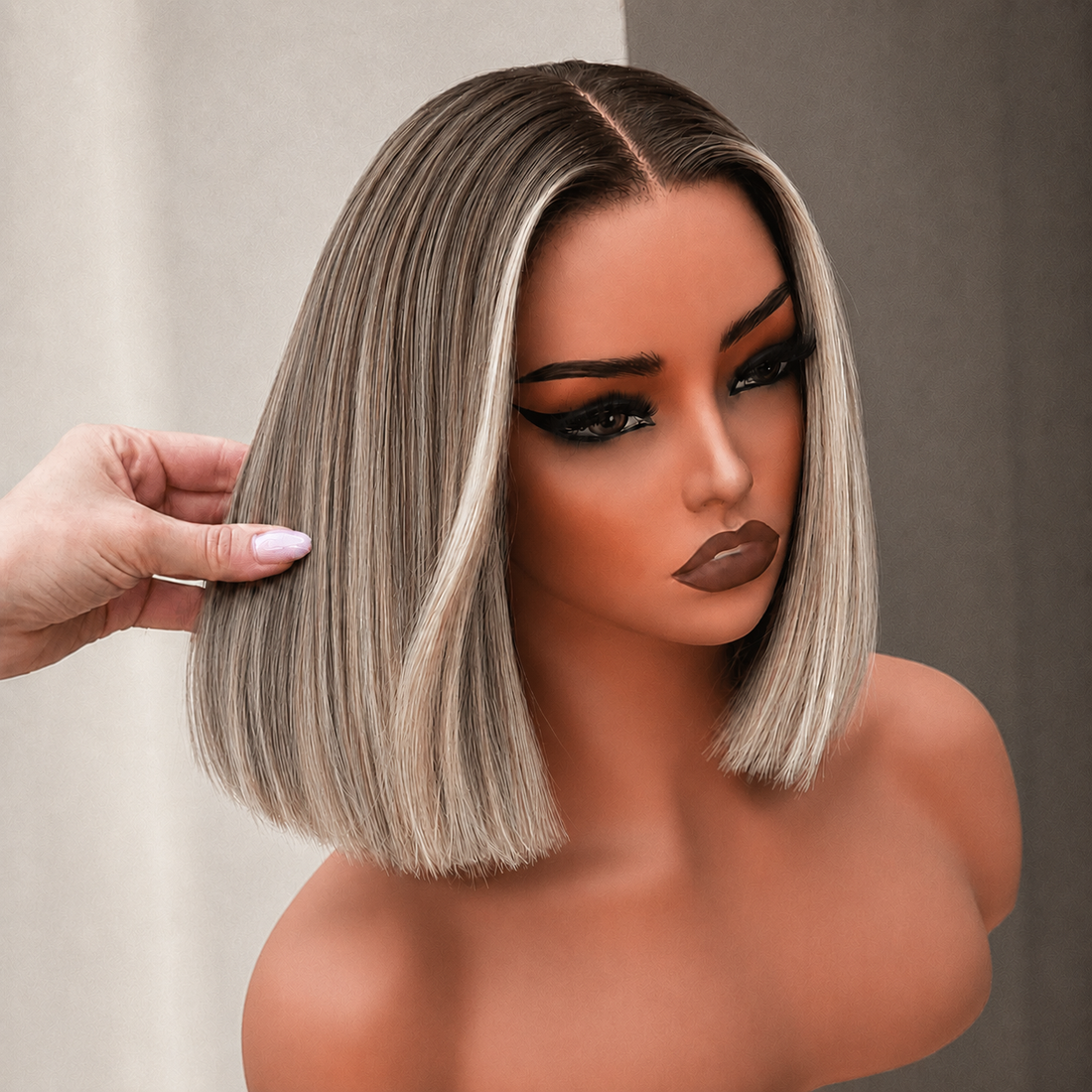 LILLIAN 10 INCH BOB - Blonde - Human Hair Wig