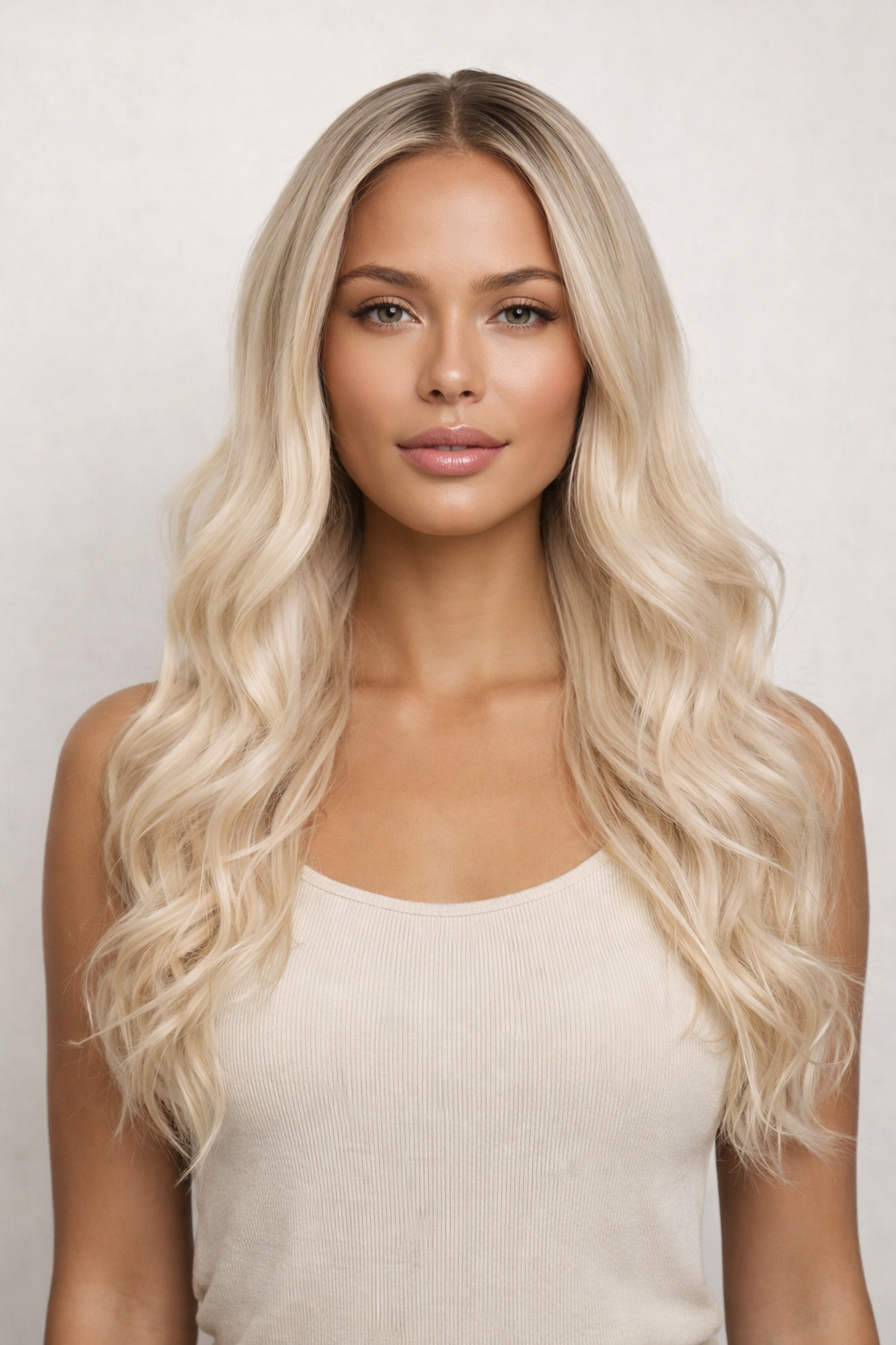 WINNY - Grey Blonde - Human Hair Wig