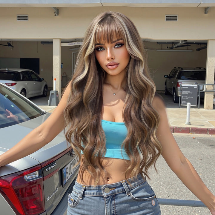 Ash Brown Wavy Wig - MARKETPLACE