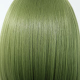 Sleek Olive Green Bob Wig - MARKETPLACE