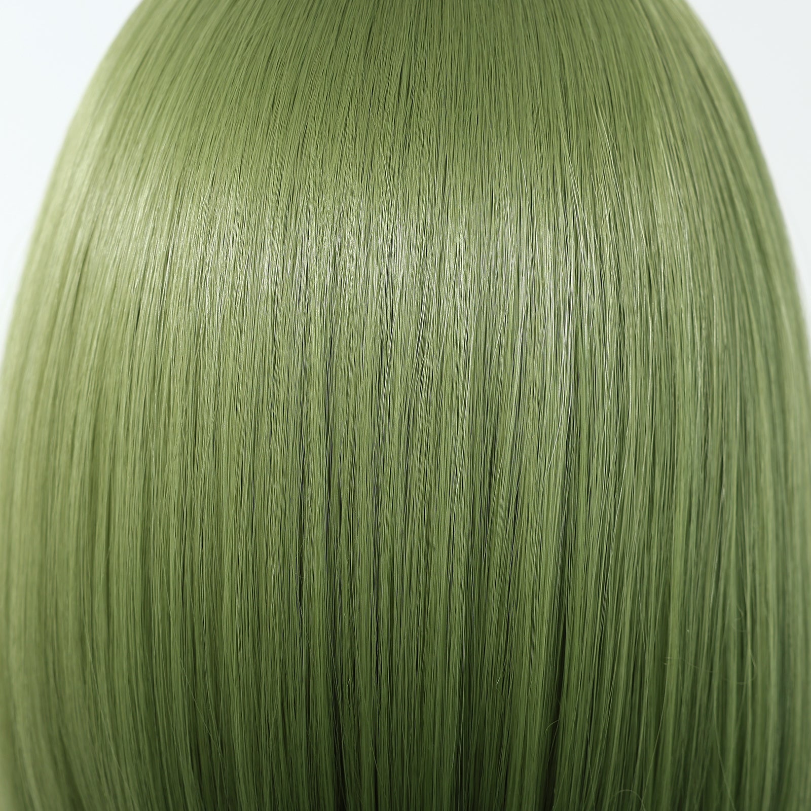 Sleek Olive Green Bob Wig - MARKETPLACE