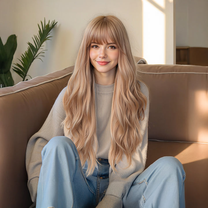 Long Wavy Blonde Wig - MARKETPLACE