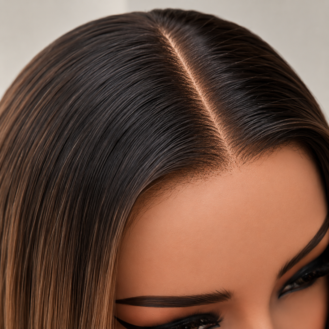 YOLANDA 10 INCH BOB - Ombre Brown - Human Hair Wig
