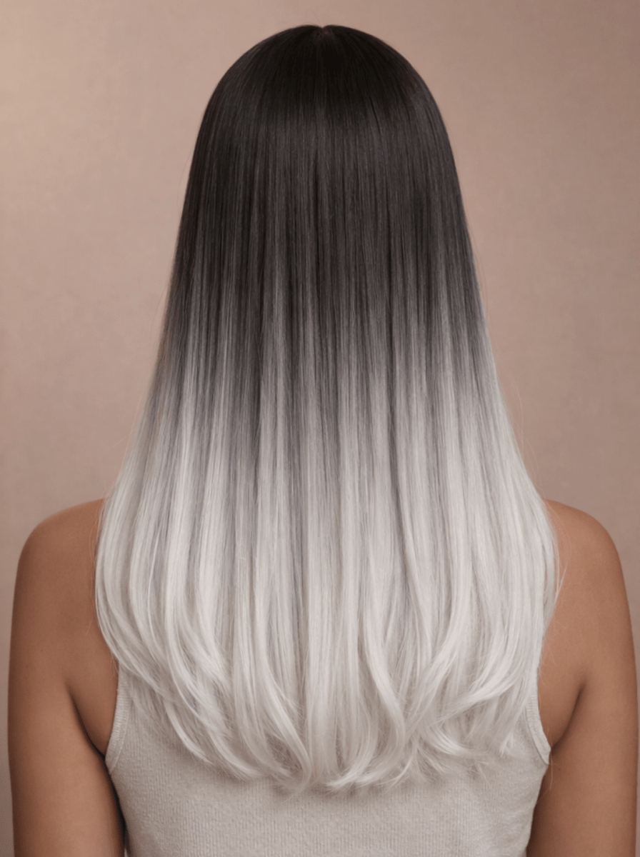 AALIYAH - Ombre Black - Fringe Wig - Milk &amp; Honey Wigs