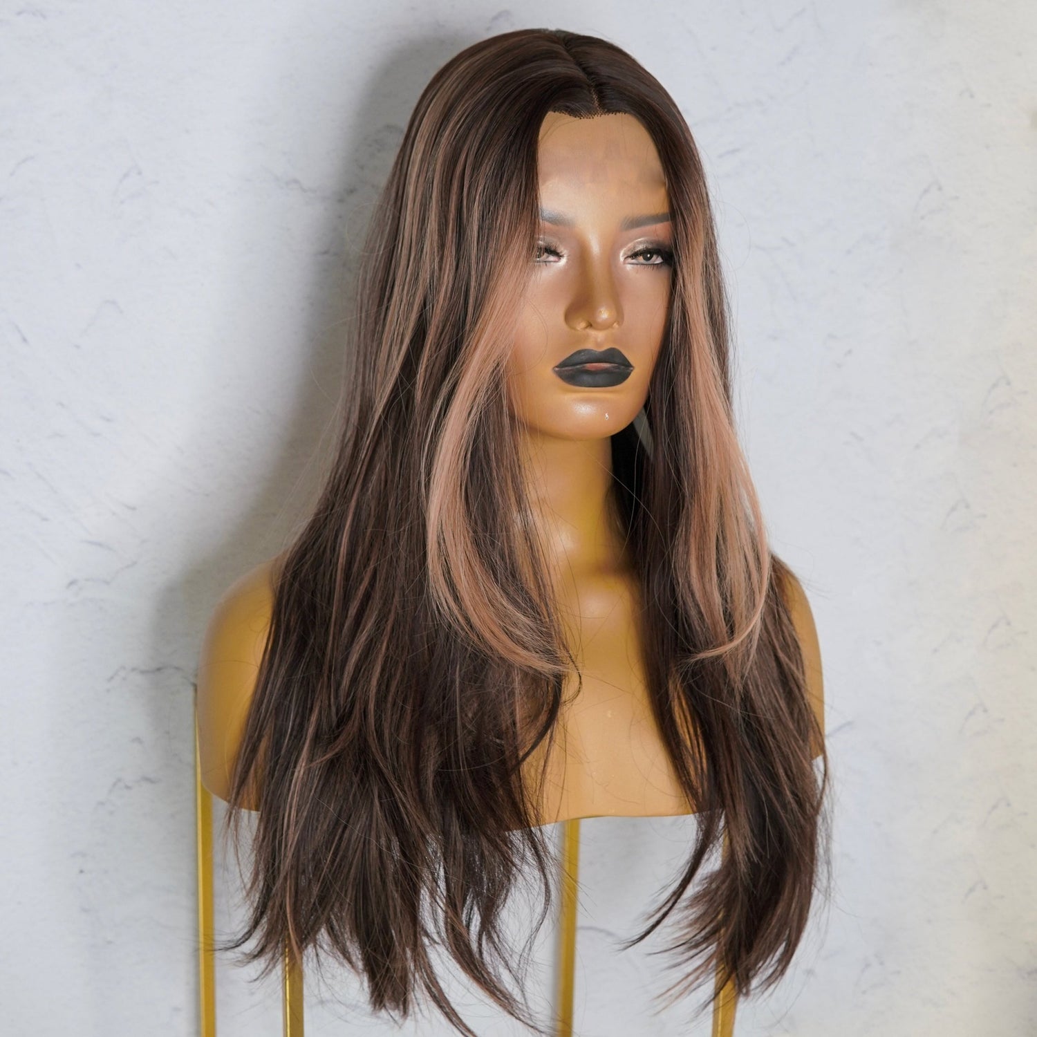 ABIGAIL Brown Ombre Lace Front Wig - Milk &amp; Honey Wigs
