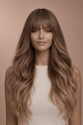 ADELE - Ombre Brown - Fringe Wig - Milk & Honey Wigs