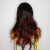 ALEXA Red Fringe Wig - Milk & Honey Wigs
