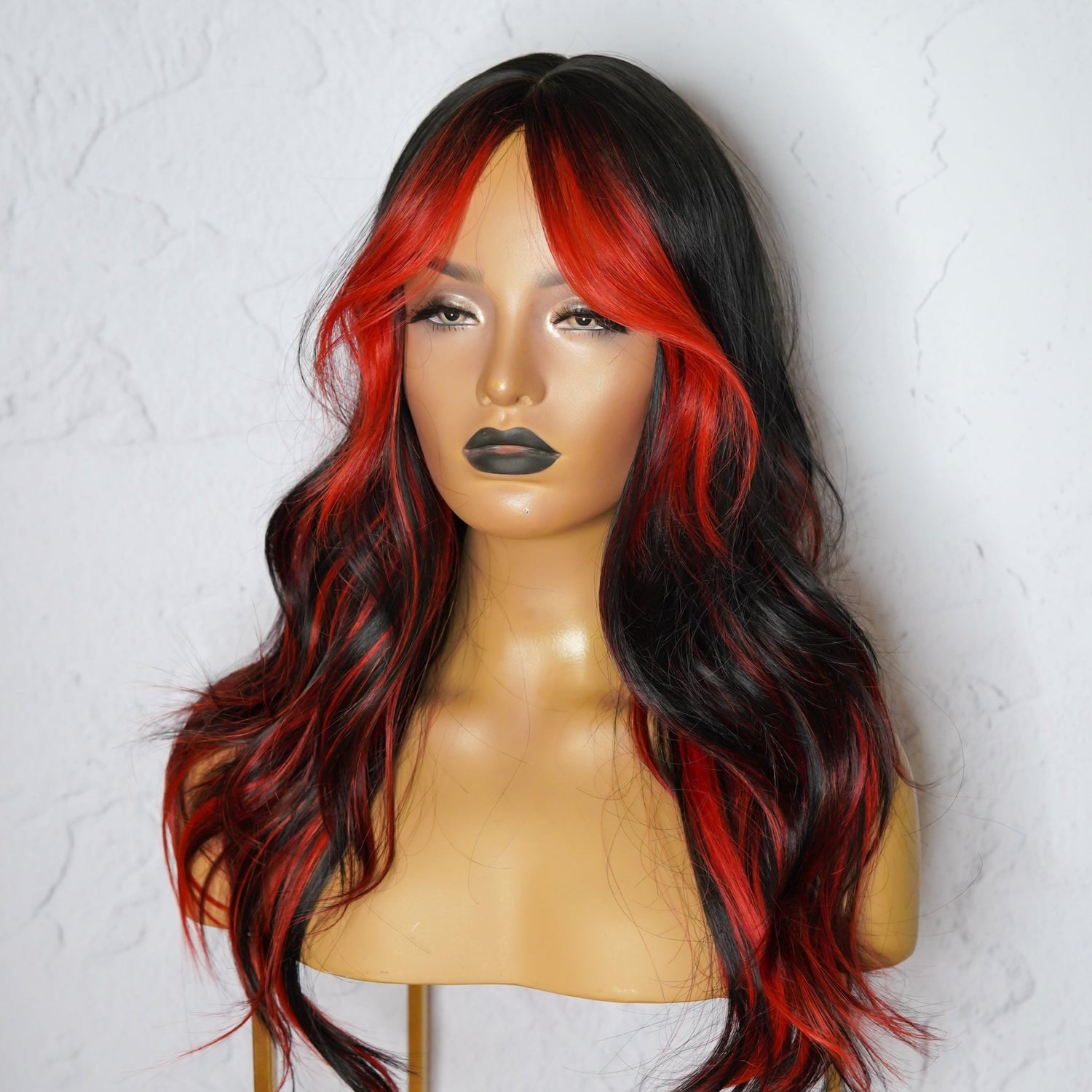 ALEXA Red Fringe Wig - Milk &amp; Honey Wigs