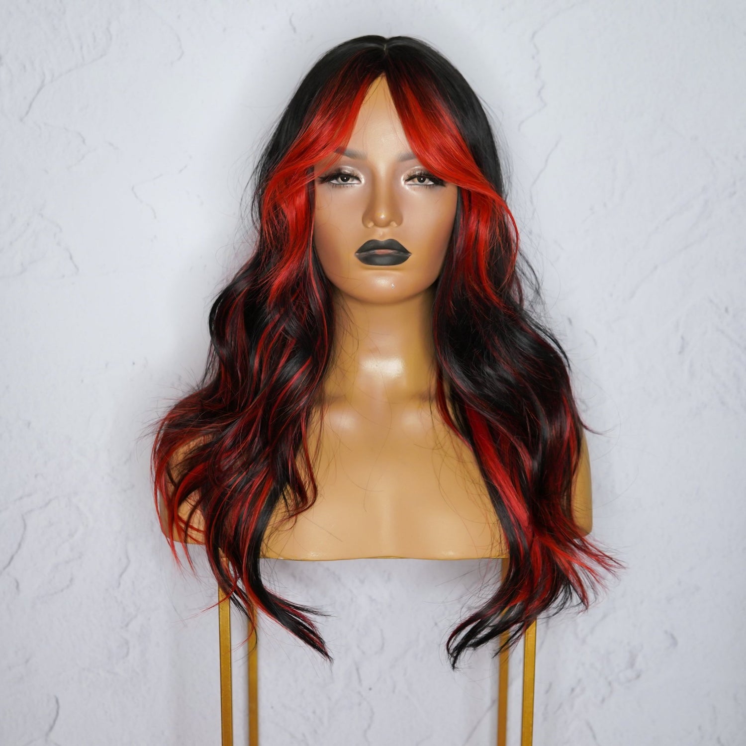 ALEXA Red Fringe Wig - Milk &amp; Honey Wigs
