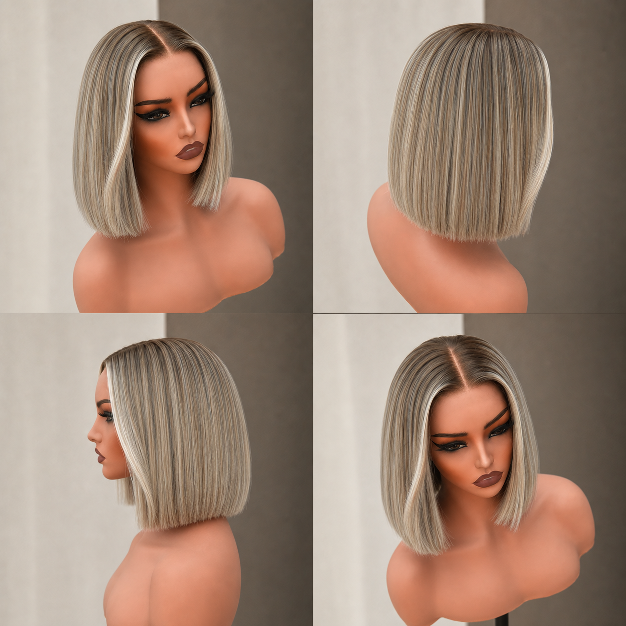 JAHLA 10 INCH BOB - Mixed Root Blonde - Human Hair Wig