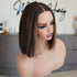 AMY - Brown Highlights - Human Hair Wig - Milk & Honey Wigs