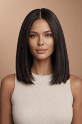 AMY - Darkest Brown - Human Hair Wig - Milk & Honey Wigs
