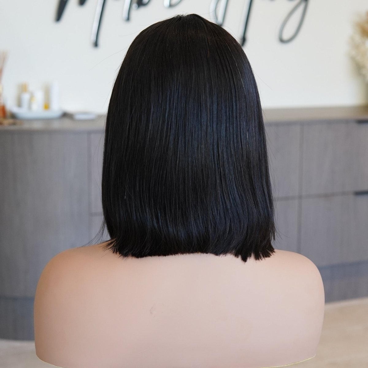 AMY - Natural Black - Human Hair Wig - Milk &amp; Honey Wigs