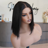 AMY - Natural Black - Human Hair Wig - Milk & Honey Wigs