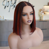 AMY - Red - Human Hair Wig - Milk & Honey Wigs