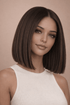 ANEESHA BOB - Ombre Brown - Human Hair Wig | Brown, 12 Inch & Shorter, 13x6 Lace Front, Human Hair | Milk & Honey Wigs