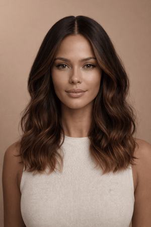 ANEESHA - Ombre Brown - Human Hair Wig | Brown, 14 Inch, 13x6 Lace Front, Human Hair | Milk & Honey Wigs