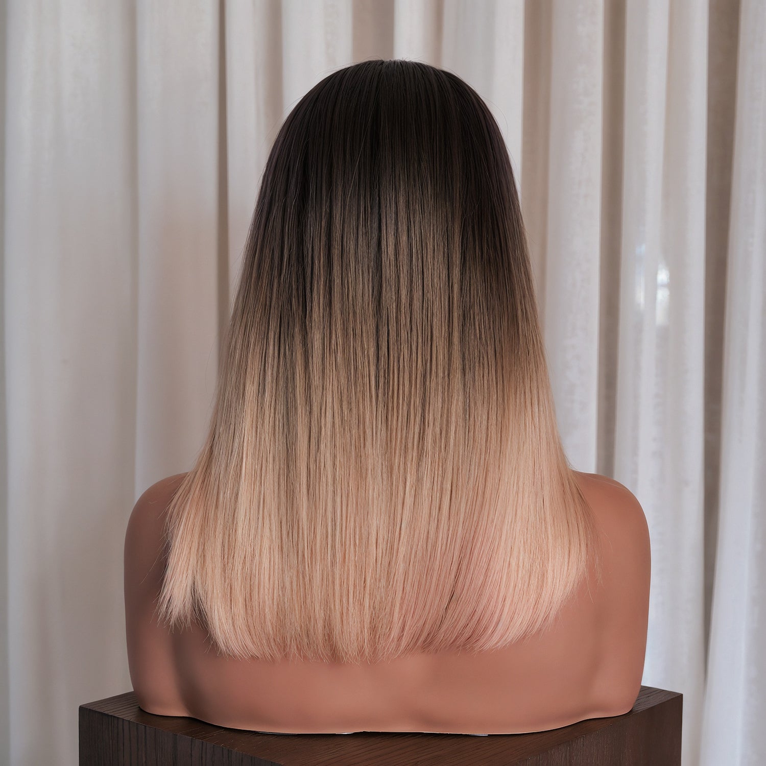 ALINA 14 INCH - Ombre Brown - Human Hair Wig