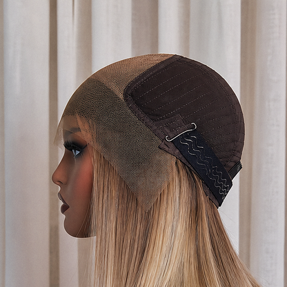 BRITNEY 10 INCH BOB - Mixed Blonde Ombre - Human Hair Wig