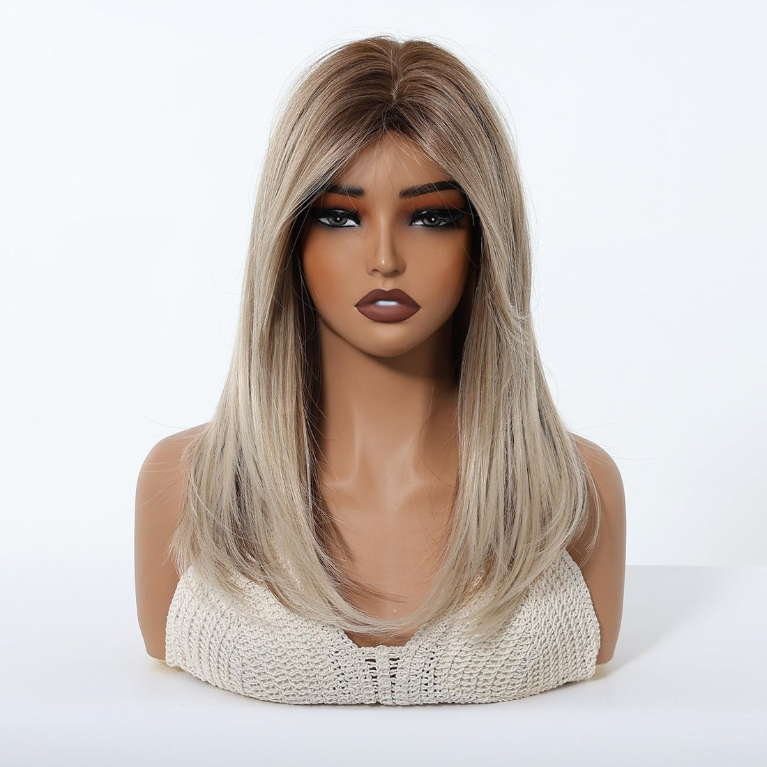 Ash Blonde Balayage with Layers Wig - MARKETPLACE - Milk &amp; Honey Wigs
