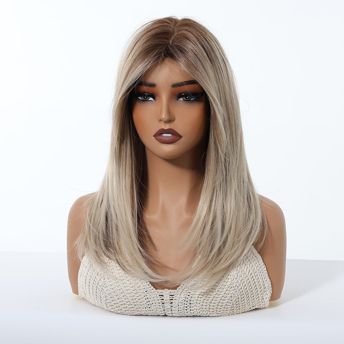 Ash Blonde Balayage with Layers Wig - MARKETPLACE - Milk &amp; Honey Wigs