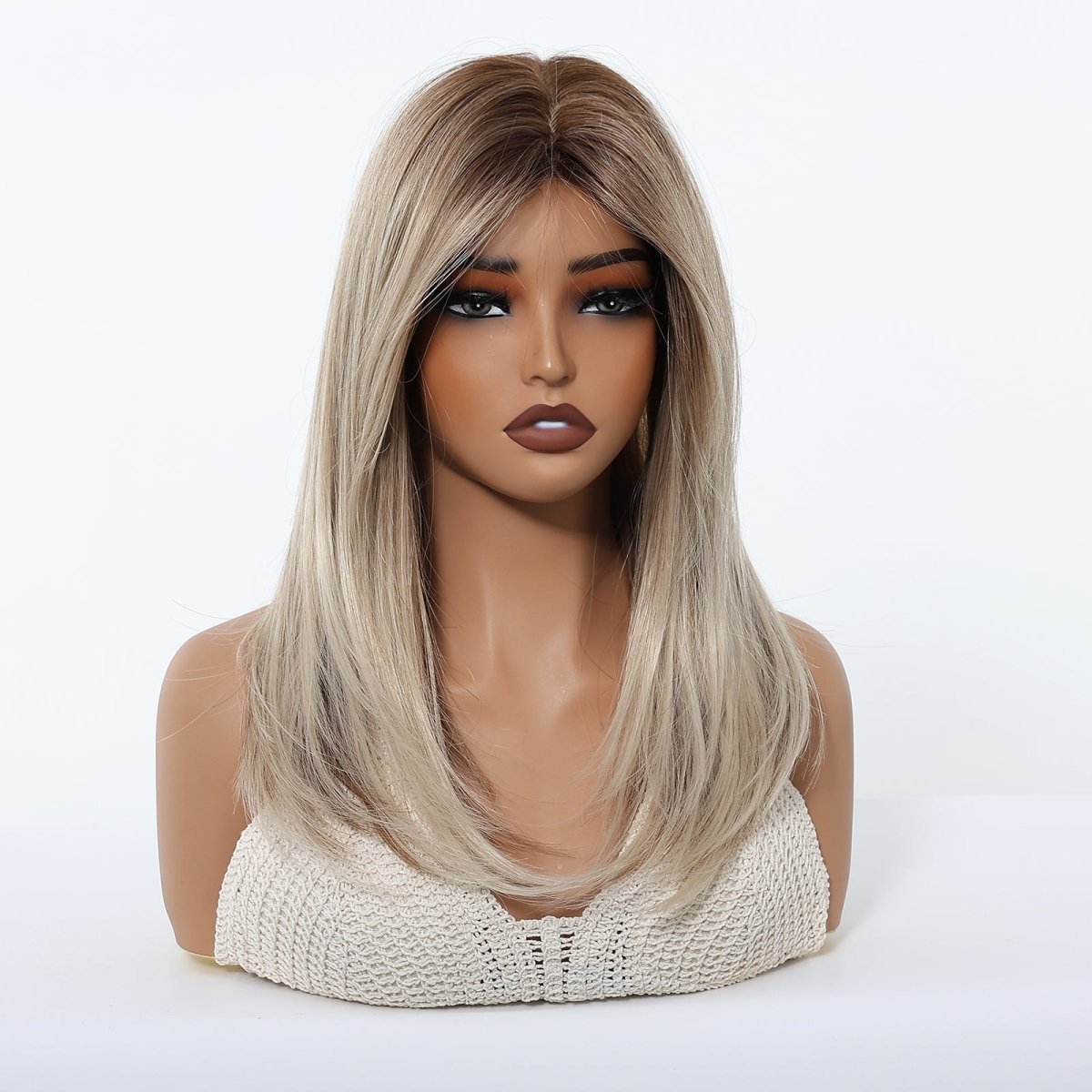 Ash Blonde Balayage with Layers Wig - MARKETPLACE - Milk & Honey Wigs