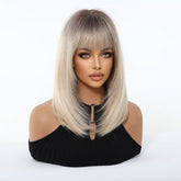 Ash Blonde Ombre with Soft Fringe Wig - MARKETPLACE - Milk & Honey Wigs