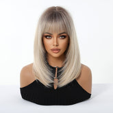 Ash Blonde Ombre with Soft Fringe Wig - MARKETPLACE - Milk & Honey Wigs