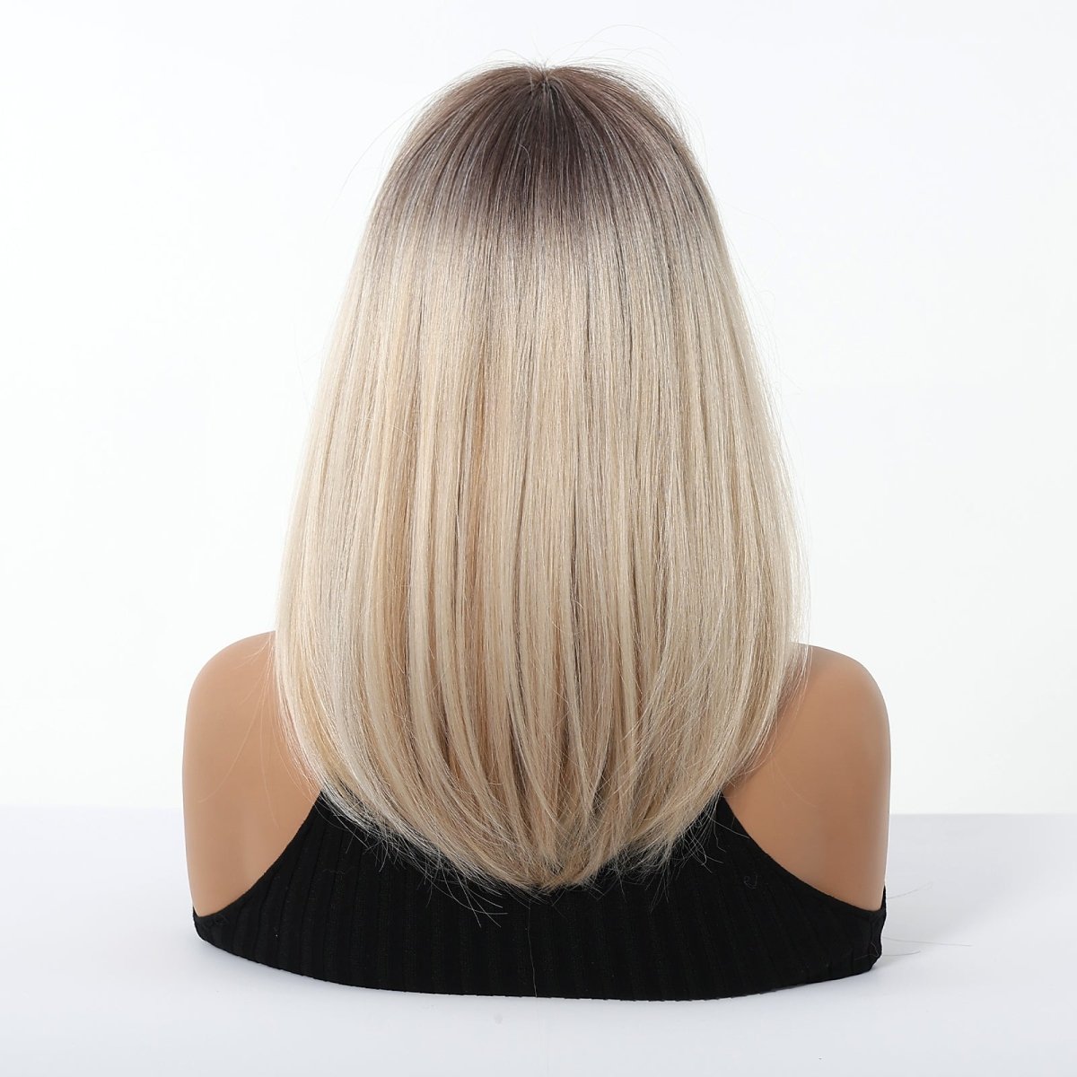 Ash Blonde Ombre with Soft Fringe Wig - MARKETPLACE - Milk &amp; Honey Wigs