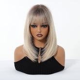 Ash Blonde Ombre with Soft Fringe Wig - MARKETPLACE - Milk & Honey Wigs