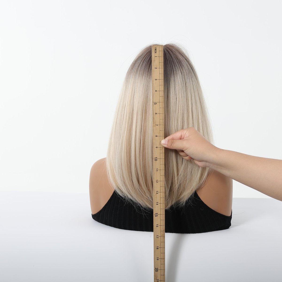 Ash Blonde Ombre with Soft Fringe Wig - MARKETPLACE - Milk &amp; Honey Wigs