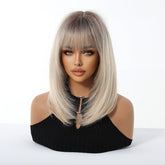 Ash Blonde Ombre with Soft Fringe Wig - MARKETPLACE - Milk & Honey Wigs