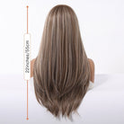 Ash Brown Straight Wig with Full Fringe - MARKETPLACE - Milk & Honey Wigs
