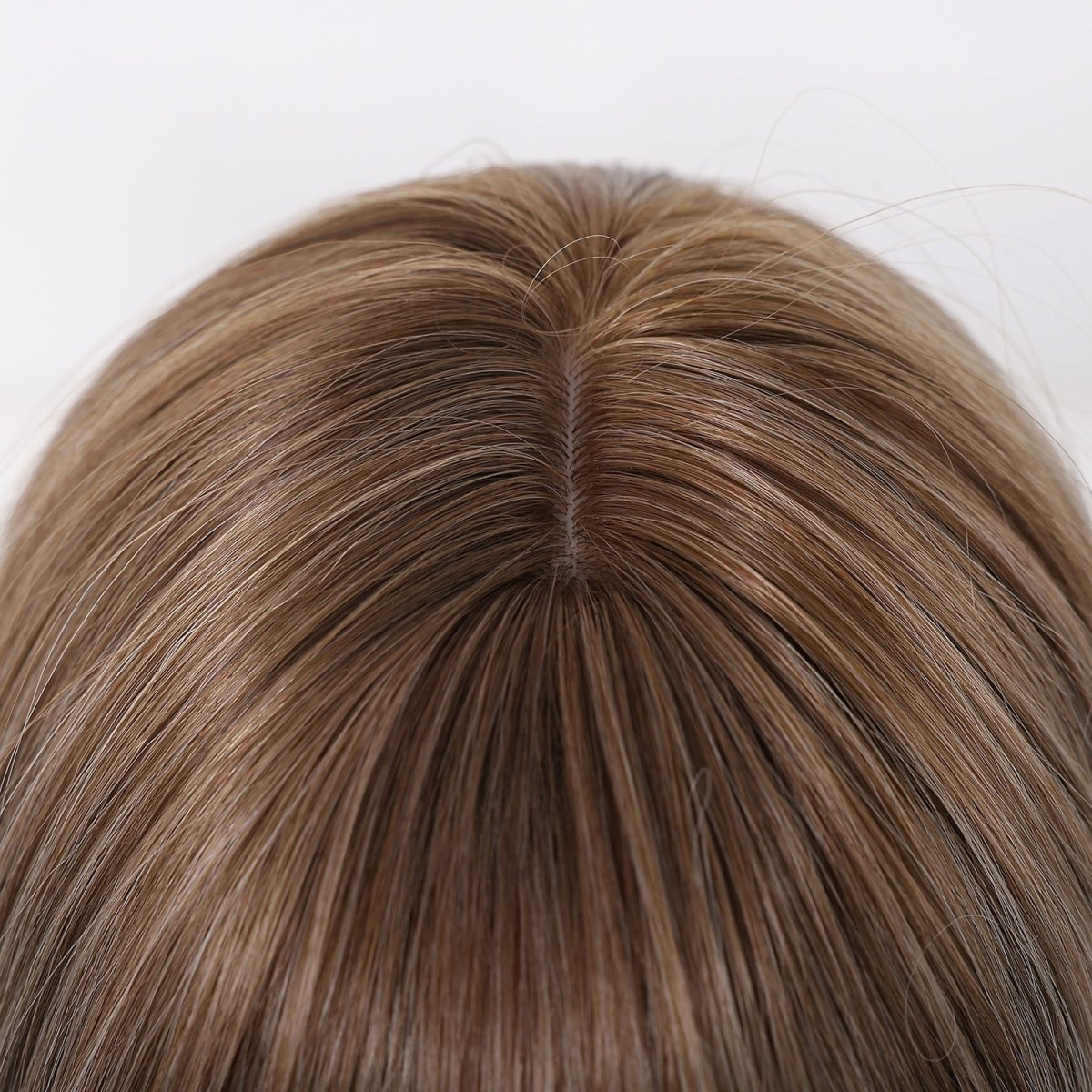 Ash Brown Straight Wig with Full Fringe - MARKETPLACE - Milk &amp; Honey Wigs