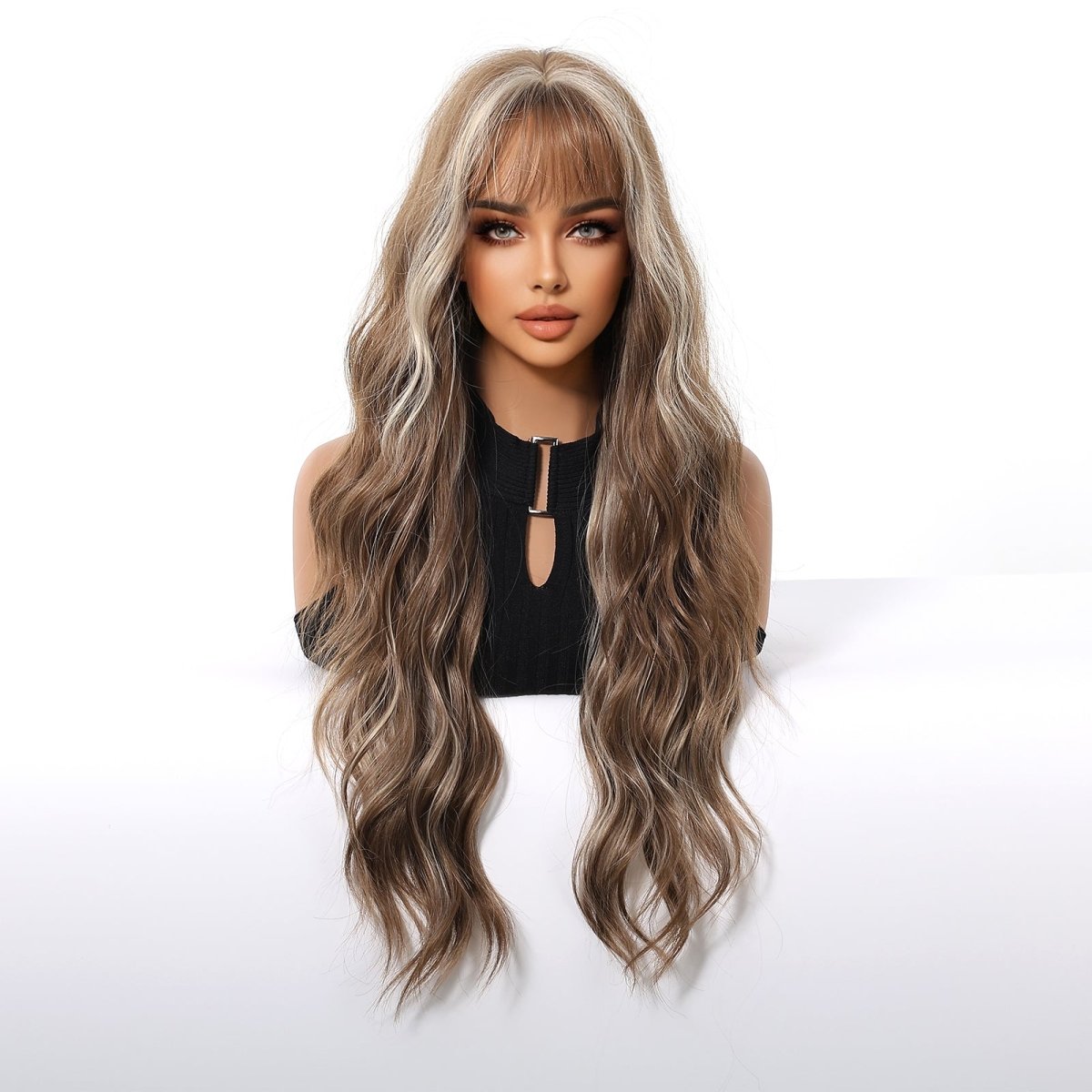 Ash Brown Wavy Wig - MARKETPLACE - Milk &amp; Honey Wigs