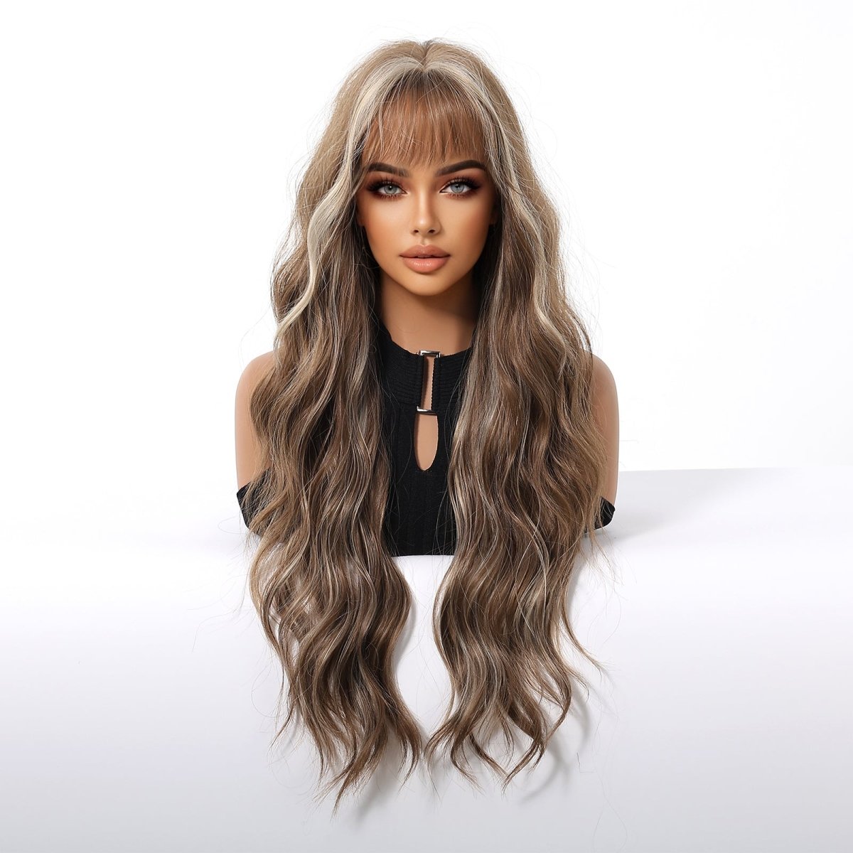 Ash Brown Wavy Wig - MARKETPLACE - Milk &amp; Honey Wigs