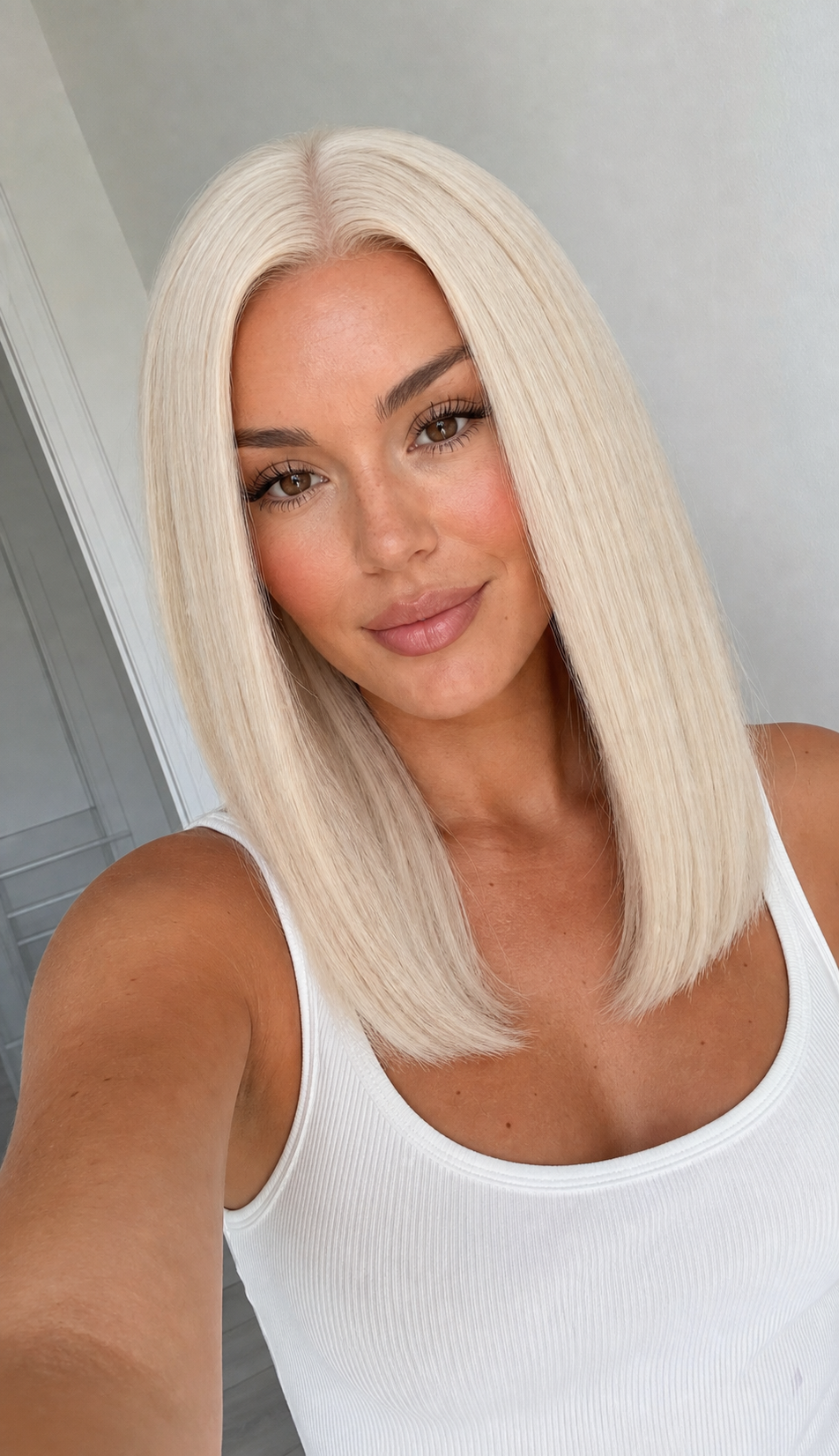 ASHANTI blonde human hair lace front wig | Milk &amp; Honey Wigs