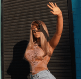 ASHLEY Caramel Blonde 18" Fringe Wig - Milk & Honey Wigs