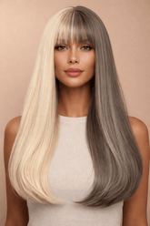 ASHLEY - Grey - Fringe Wig - Milk & Honey Wigs