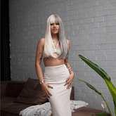 ASHLEY Grey Fringe Wig - Milk & Honey Wigs