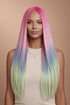 ATLANTIS - Rainbow Ombre - Lace Front Wig - Milk & Honey Wigs