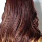 AUTUMN Mahogany Brown Ombre Fringe Wig - Milk & Honey Wigs