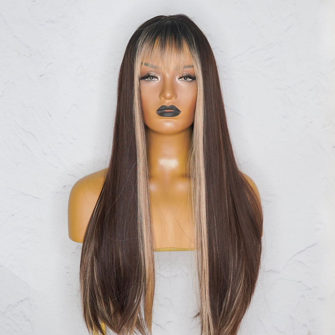 AVERY MOCHA Fringe Wig - Milk &amp; Honey Wigs