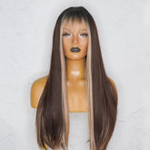 AVERY MOCHA Fringe Wig - Milk & Honey Wigs