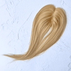 BARBIE BLONDE 14'' Remy Human Hair Topper 3 x 5 Silk Base - Milk & Honey Wigs