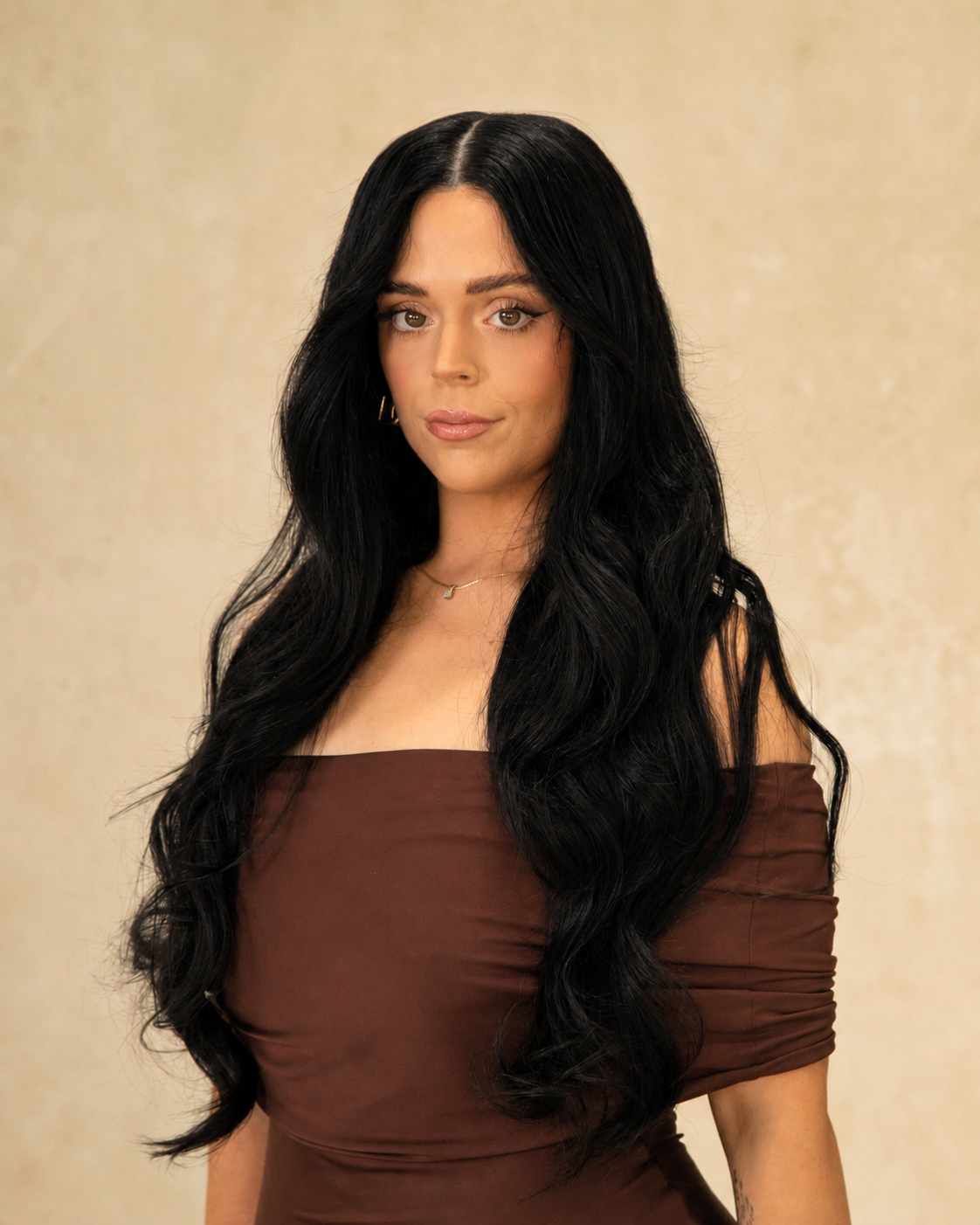 NICOLE natural black human hair lace front wig | Milk &amp; Honey Wigs