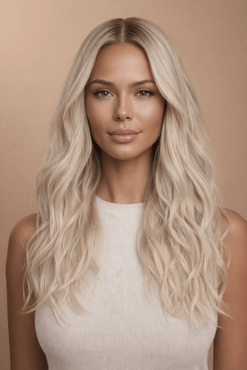BELLE - Ombre Blonde - Human Hair Wig - Milk &amp; Honey Wigs
